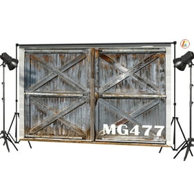 OFILA Rustic Barn Backdrop Polyester Fabric 5x3ft Country Farm Photos Background Tractor Outside Scenery Rural Landscape Shoots Kids Rustic Birthday Party Decoration Country Events Studio Props